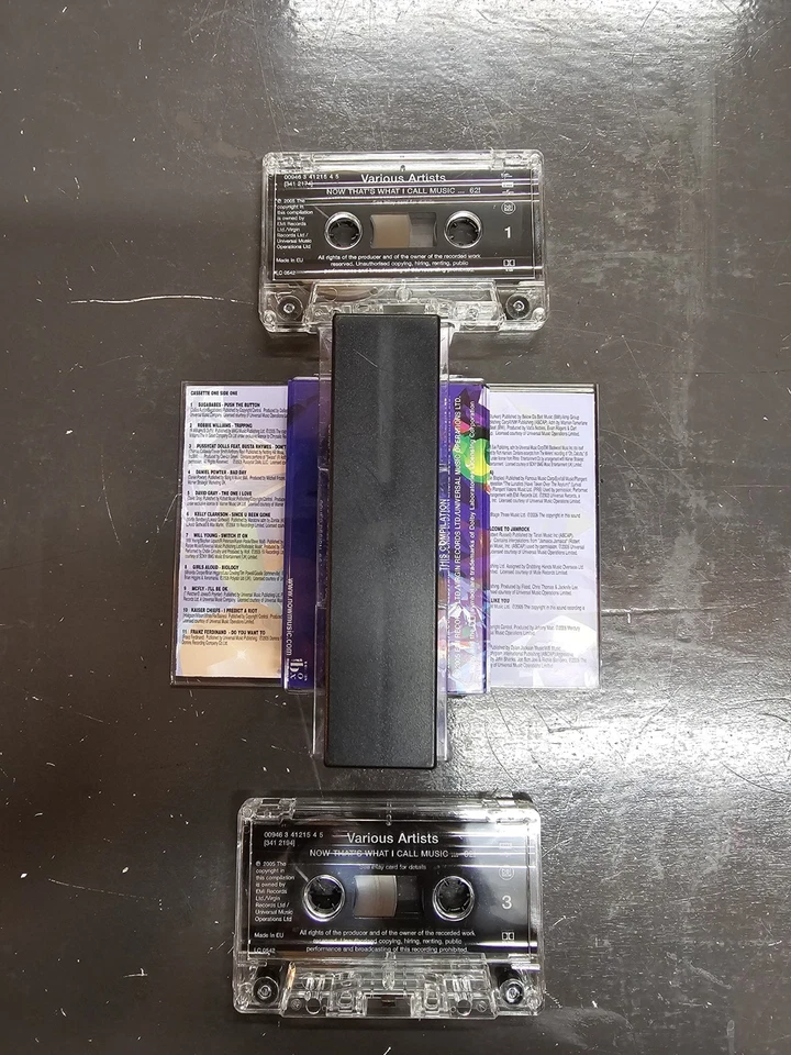 RARE Now That's What I Call Music Double Original Cassette Tapes Lot inc 62 & 63 - Image 3 of 4