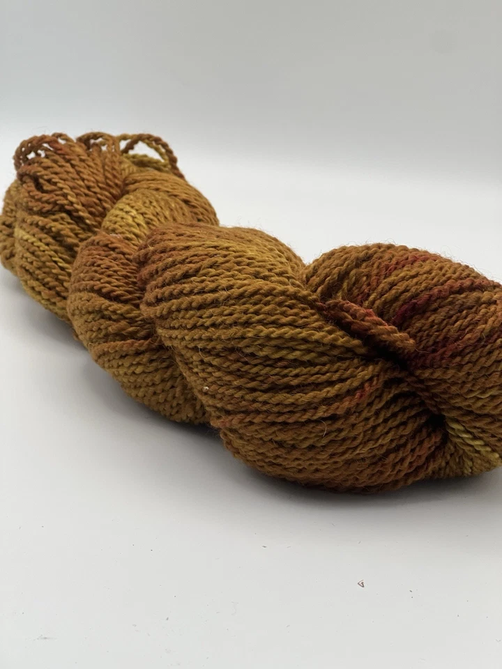 100% Alpaca Skein Yarn Dyed Tobacco Color 3.5 Oz 200 Yds 4-2 Ply Worsted  Wt - Image 3 of 3