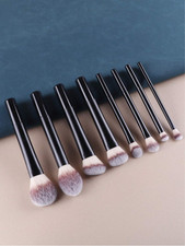 Image of New Real Techniques Makeup Brush Powder Blush Foundation Set Sam's Picks 8pcs