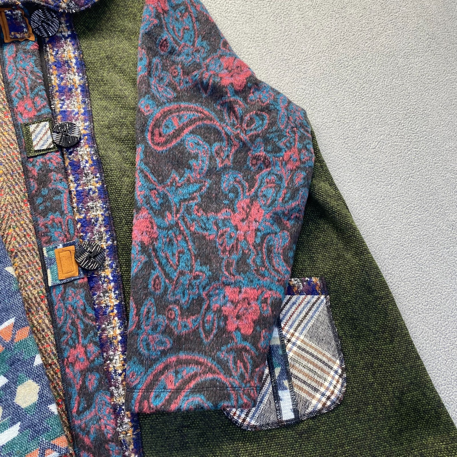 Coldwater Creek Womens Jacket Top Patchwork crush… - image 12