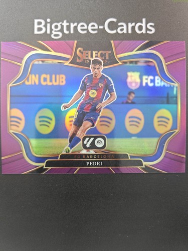 2025-26 Panini Select La Liga Pedri Field Level Purple 83/125 FC Barcelona