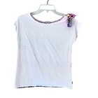 Paul Smith Jr girls white multi sleeveless colorblock summer t-shirt size 14 — photo 1