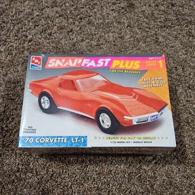 AMT RELEASED 1993 '70 CORVETTE LT-1 #6782 SNAP FAST PLUS SEALED 1/25 SCALE
