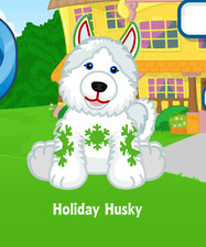 Webkinz Classic Holiday Husky Virtual PET Code Only Messaged Christmas