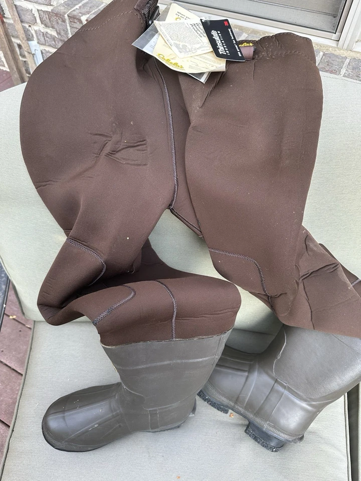 Cabelas 3MM Neostretch Neoprene Waist high Wader Mens Size 8 New In Box - Image 3 of 4