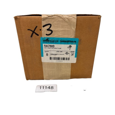 #ad Crouse Hinds RAC75HD 3 4quot; Right Angle Conduit Clamp UL New Box of 50 New $249.99
