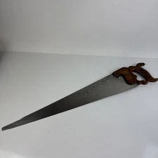 Vintage Antique Henry Disston & Son Philadelphia 12 USA 24 3/8” Hand Saw Etching