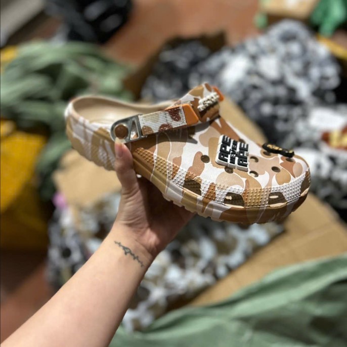 BAPE Crocs ABC Camo Brown Classic Clog Men's US Size Streetwear