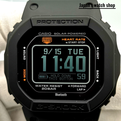 CASIO G-SHOCK DW-H5600-1JR Black G-SQUAD Sport Digital Men's Watch