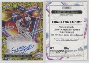 2023 Topps Cosmic Chrome /50 Christopher Morel #CCA-CM Rookie Auto RC