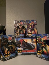 Spinmaster Batman Ninja Strike Battle Clash Lot of 5.All 4 Figures & the Batwing