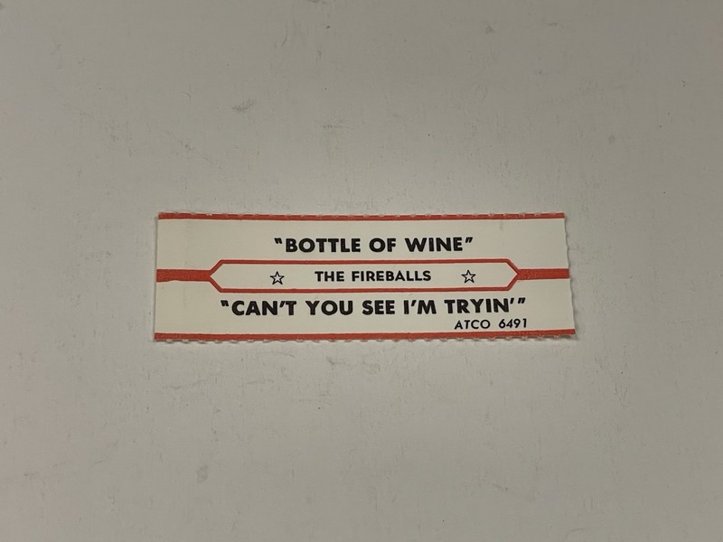Jukebox Title Strip Fireballs Bottle Of Wine Can’t You See I’m Tryin’