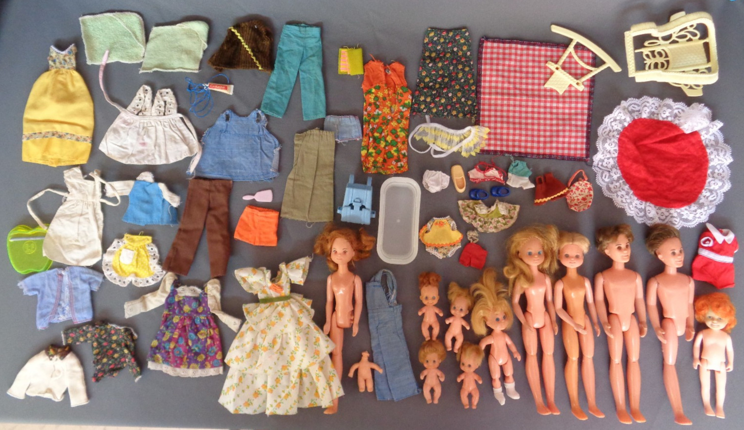 Large Lot Mattel Sunshine Family Dolls Clothing Accessories Some AS IS Restore