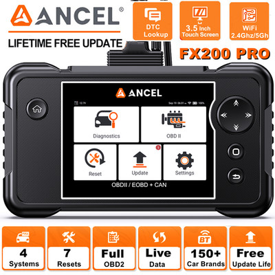 ANCEL OBD2 Scanner FX2000 PRO Car ABS SRS Transmission Engine Diagnostic Tool