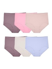 Fruit of the Loom Women's Breathable Mesh Brief Underwear 6 Pack FREE SHIPPING 