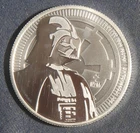2017 NIUE Darth Vader 1 oz 999 Silver Round Lot 101116