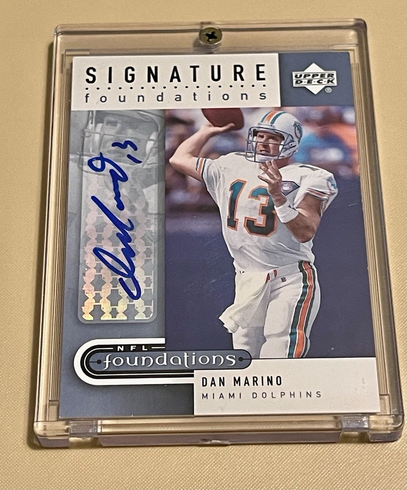 2005 UPPER DECK NFL SIGNATURES FOUNDATIONS DAN MARINO SIGNATURE CARD # SF - MA - Image 3 of 4