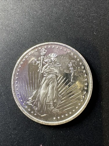 New ListingSaint Gaudens Silver Towne 1 oz .999 Fine Silver Round Ounce Vintage Eagle (A)