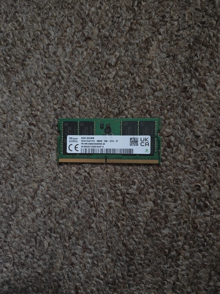 Hynix 32GB DDR5-4800 SODIMM 2Rx8 Laptop Memory RAM, New (Without Box) - Image 2 of 4