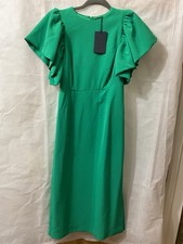 Image of Mint Velvet Stunning Emerald Green Dress Size 6 BNWT Excellent