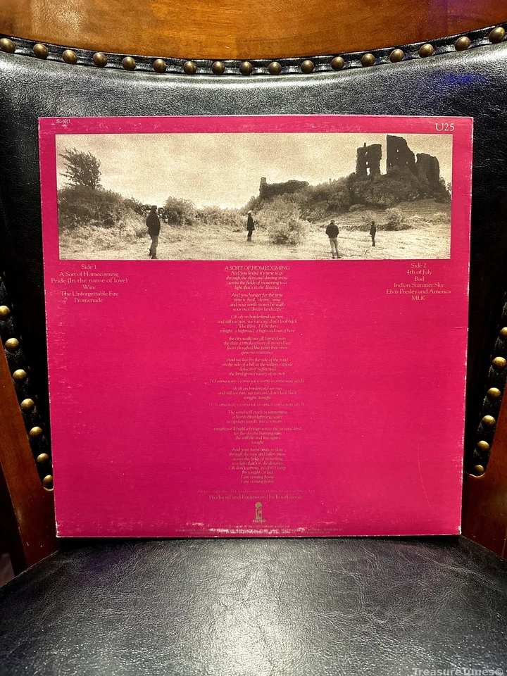 U2 - The Unforgettable Fire Vinyl LP [1984] ISL-1011 - Image 2 of 4