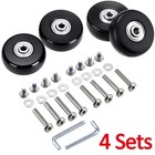 4PCS Luggage Suitcase Wheels Axles Repair Kit Replacement Dia.50mm X 18mm STOCK