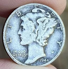 1944-D MERCURY Dime 1944 D 1944D - 90% Percent Silver - VERY NICE - (HIGH GRADE)