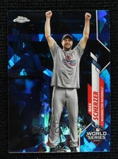 2020 Topps Chrome Sapphire Edition World Series Highlights Max Scherzer 0lj0