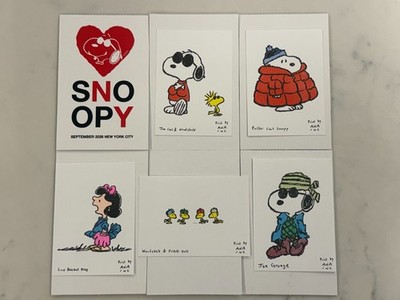 SNOOPY in Style NYC x Inciardi ''PEANUTS FASHION'' Mini Print Full Set