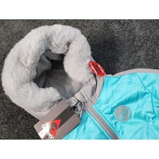 Gerry Outdoors Kids Teal Blue Puffer Jacket with Faux Fur Hood and Beanie 2T