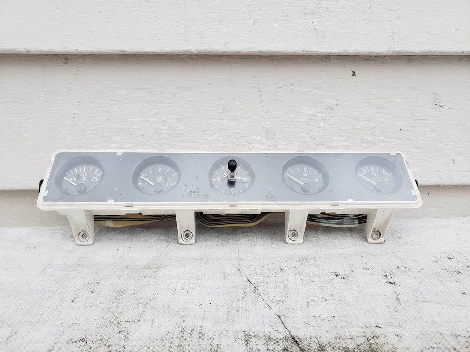 Cuadro de instrumentos calibre tablero central Jeep YJ Wrangler 87-91 RELOJ cinco medidores Foto 3 de 4