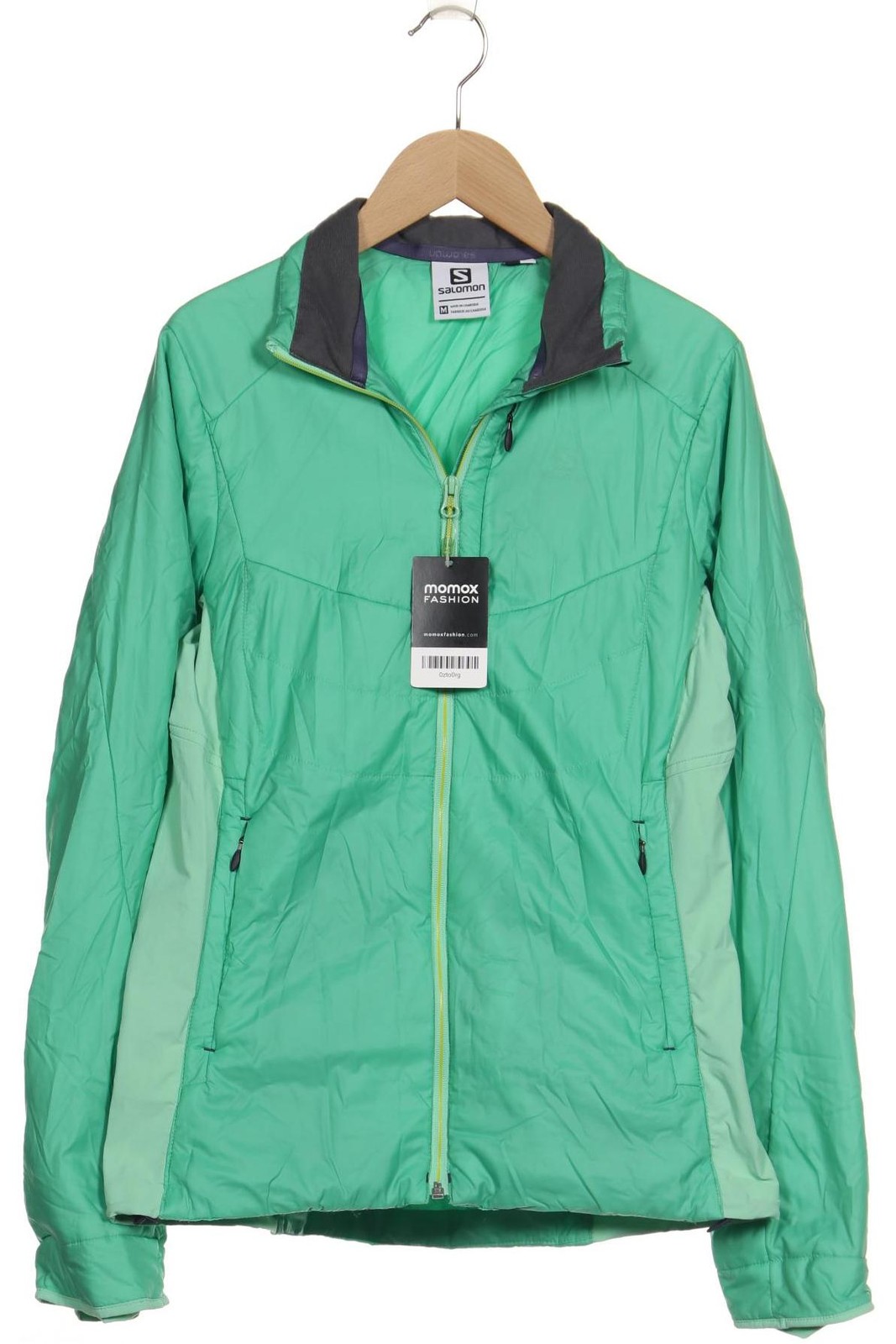 SALOMON giacca donna giacca anorak jacket cappotto corto taglia M verde #ra28o9g