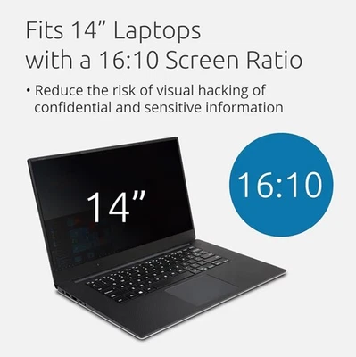 Kensington 2-way Removable Privacy Screen Filter for 14inch Laptops 16:10 - Image 1 of 4