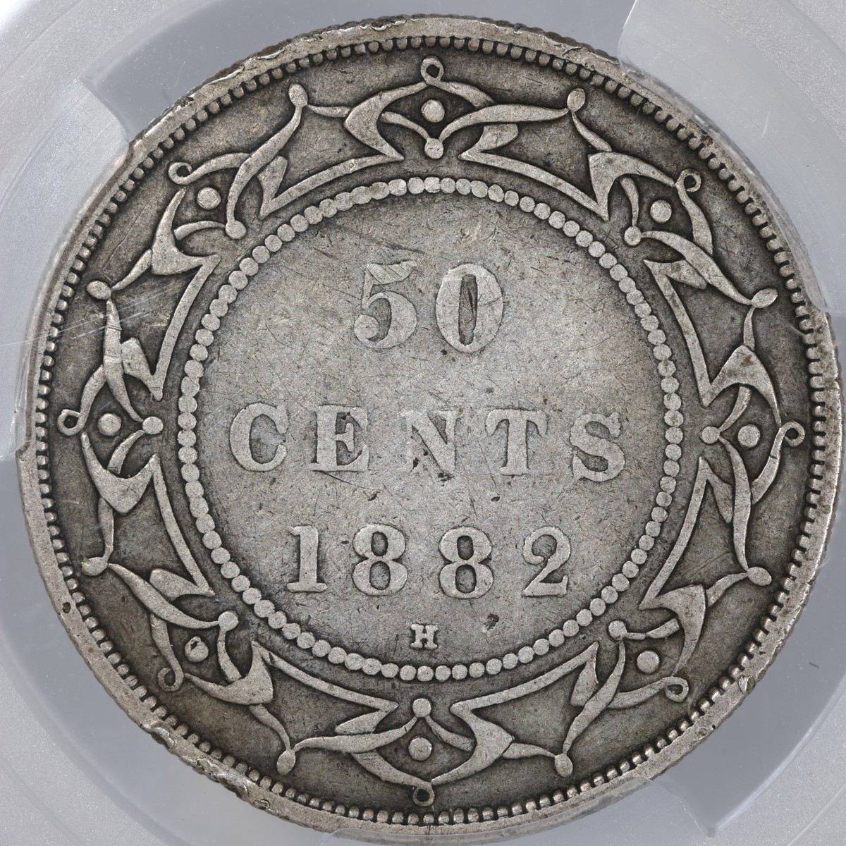 1882 Newfoundland (Queen Victoria) 50 Cents - 92.5% Silver - PCGS