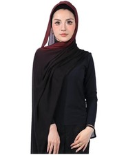 Ombre Modal Cotton Hijab Scarf, Women, Gradient Muslim Head Scarf, Soft Shawl