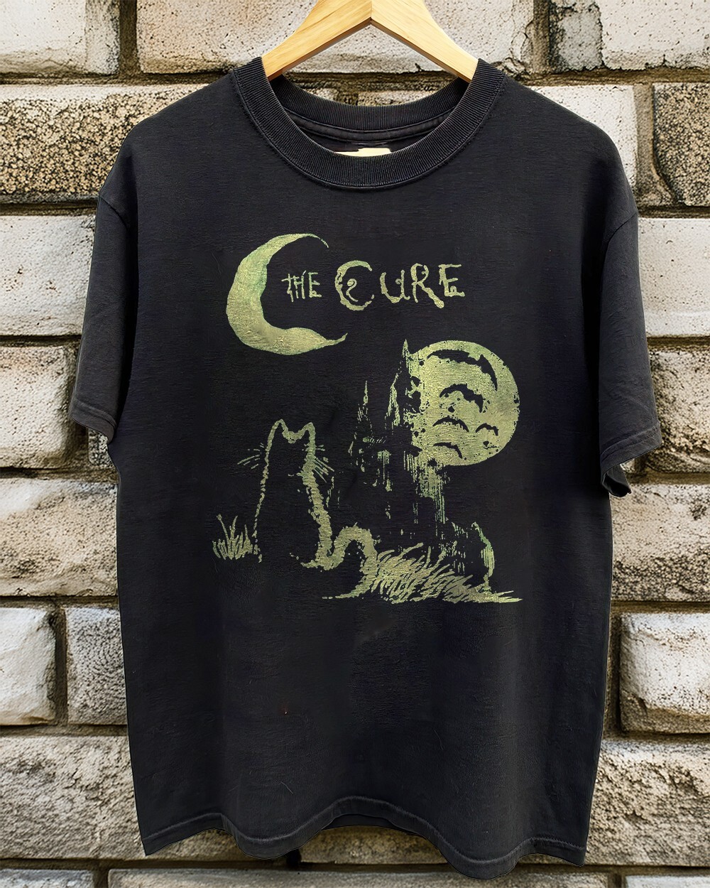 HOT! The Cure Love Cats Unisex Black T-shirt Size S-5XL