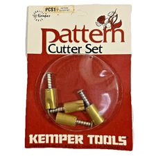 Vintage New Old Stock Kemper Tools Clay Pattern Cutters Set PCS1 - 1/2" - Sealed