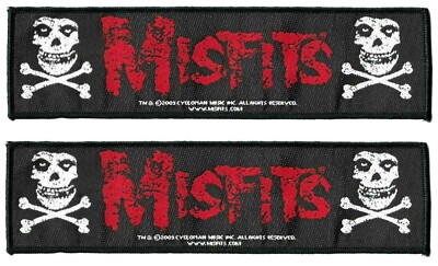 Misfits Super Strip Patches Cross and Bones [UK Import] Logo Emblem Memorabilia