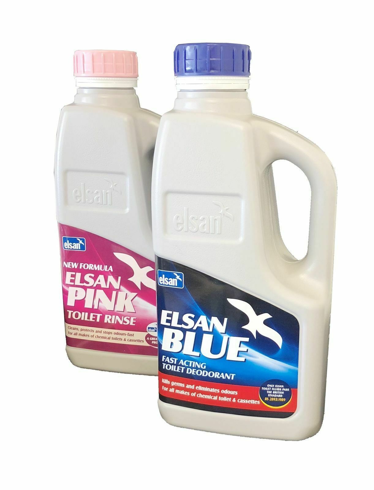 ELSAN Blue and Pink Toilet Fluid 1Litre Twin pack BP01 Caravan And Camping New - Image 3