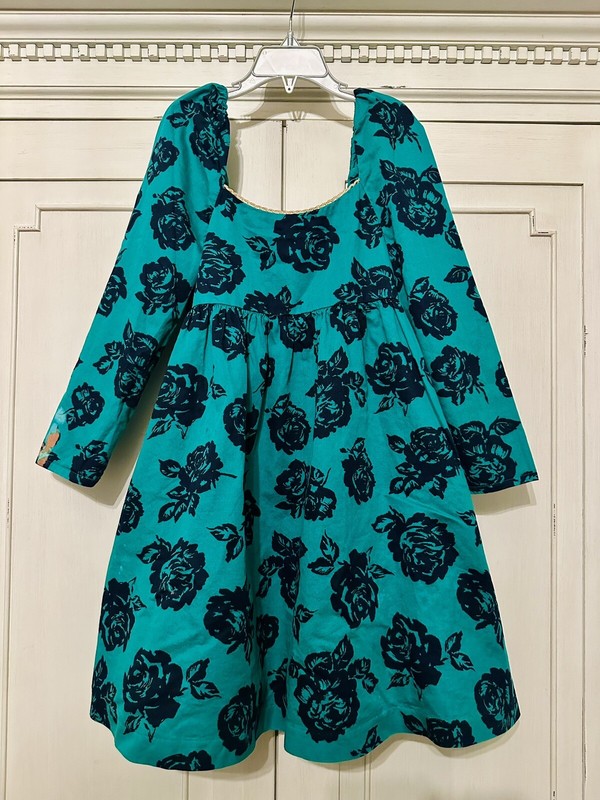 Janie And Jack Girls Castle Emerald Rose Occasion Dress Holiday 8
