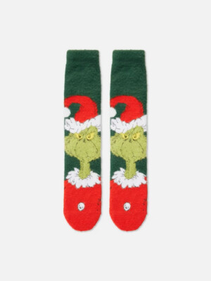 Dr. Seuss DER GRINCH Kuschelsocken Herrensocken 43-46 NEU
