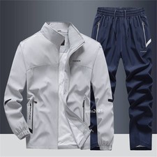 Long Sleeve Jacket and Pants Tracksuits Sets 2 Piece Sweatsuit Outfit Suit Men's