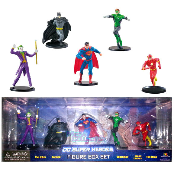 DC Super Heroes Justice League Joker Batman Superman Green Lantern Flash 5PK