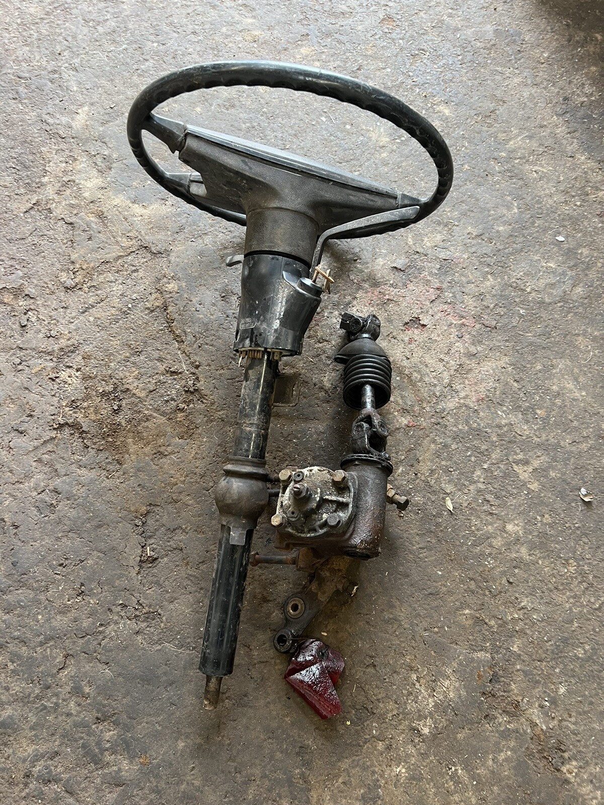 vw aircooled 1303 beetle steering colum/box and wheel eBay