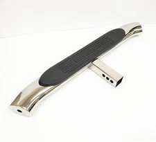 Chrome Heavy Duty Steel Tow Hitch Step Bar 2" Receiver Trailer Truck 4" Oval 36"