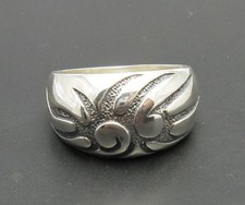 Stilvolle echte Sterling Silber Ring solide punziert 925 handgefertigt