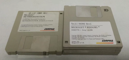 10 System Disketten 3,5" Zoll HD gebraucht MS-DOS Betribssystem Windows 3.1