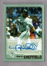 GARY SHEFFIELD 2020 TOPPS ARCHIVES AUTOGRAPH # /99 FLORIDA MARLINS FAN FAVORITES
