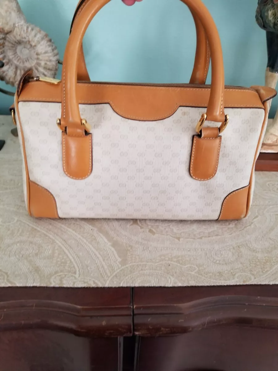 RARE Vintage Gucci GG Monogram Boston Bag.