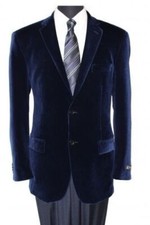 Summer Beach Mens Blue Velvet Jacket Prom Party Dinner Tuxedo Wedding Blazer